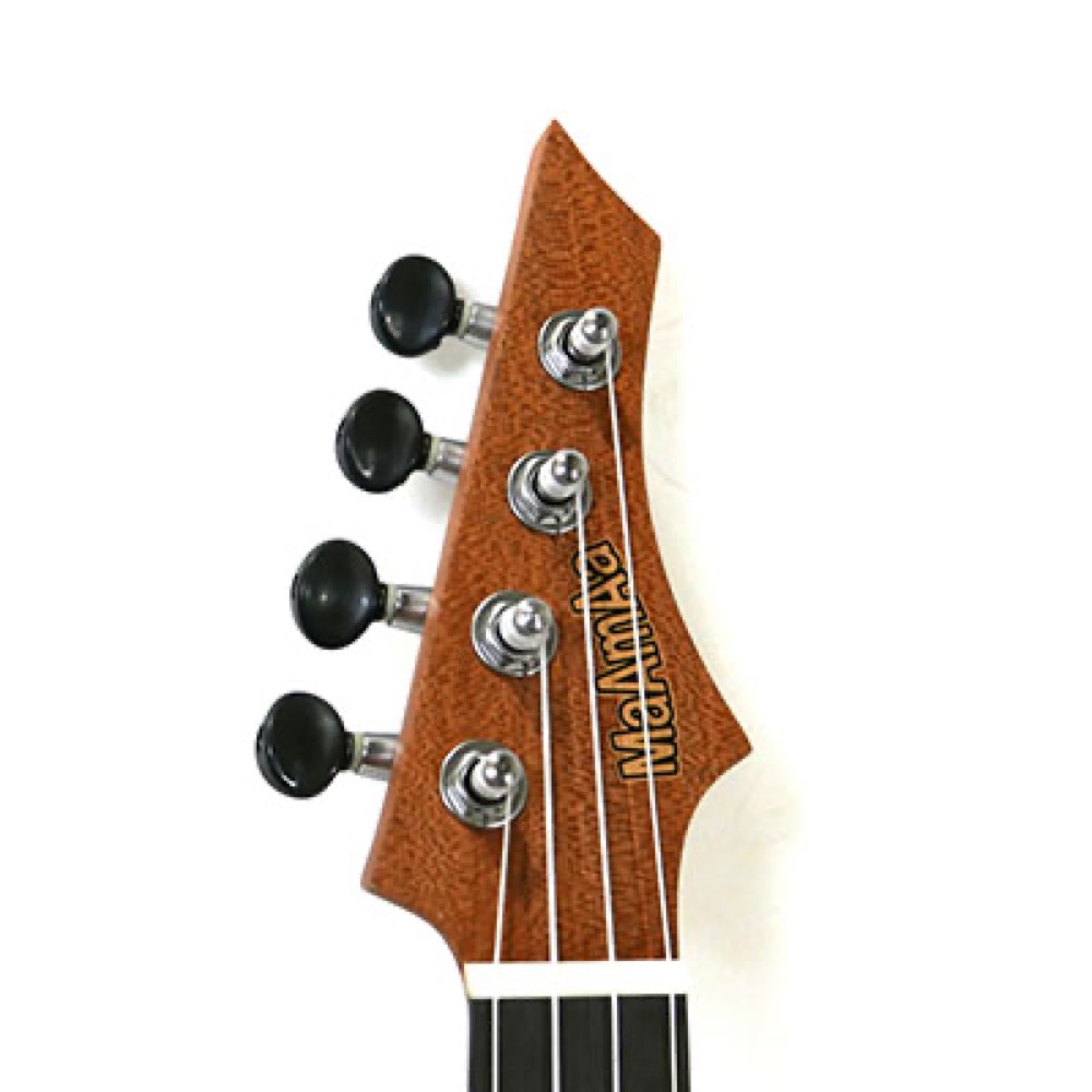 MaAmAa MU-V3 BR テナーウクレレ Vシェイプ ケース付き ヘッド画像