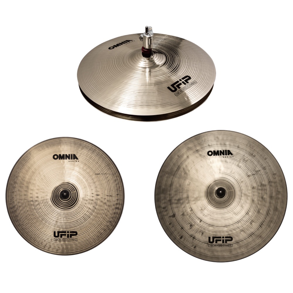 UFiP OMNIA ALBERTO SET 2 (14" HIHAT + 18" CRASH + 20" RIDE) シンバルセット