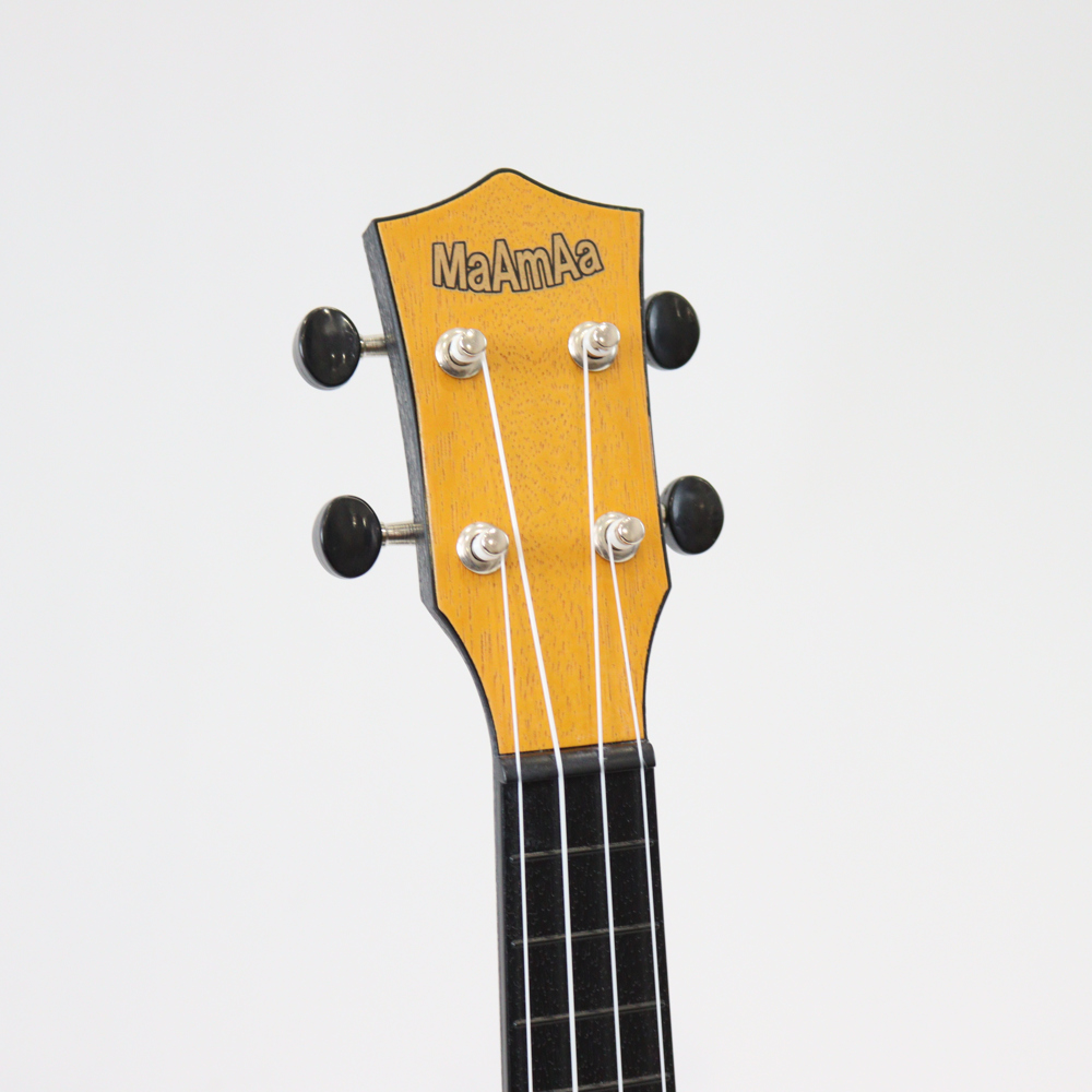 MaAmAa MU-P1 YL ソプラノウクレレ プラスチック製 黄 ジラフイエロー ヘッド画像