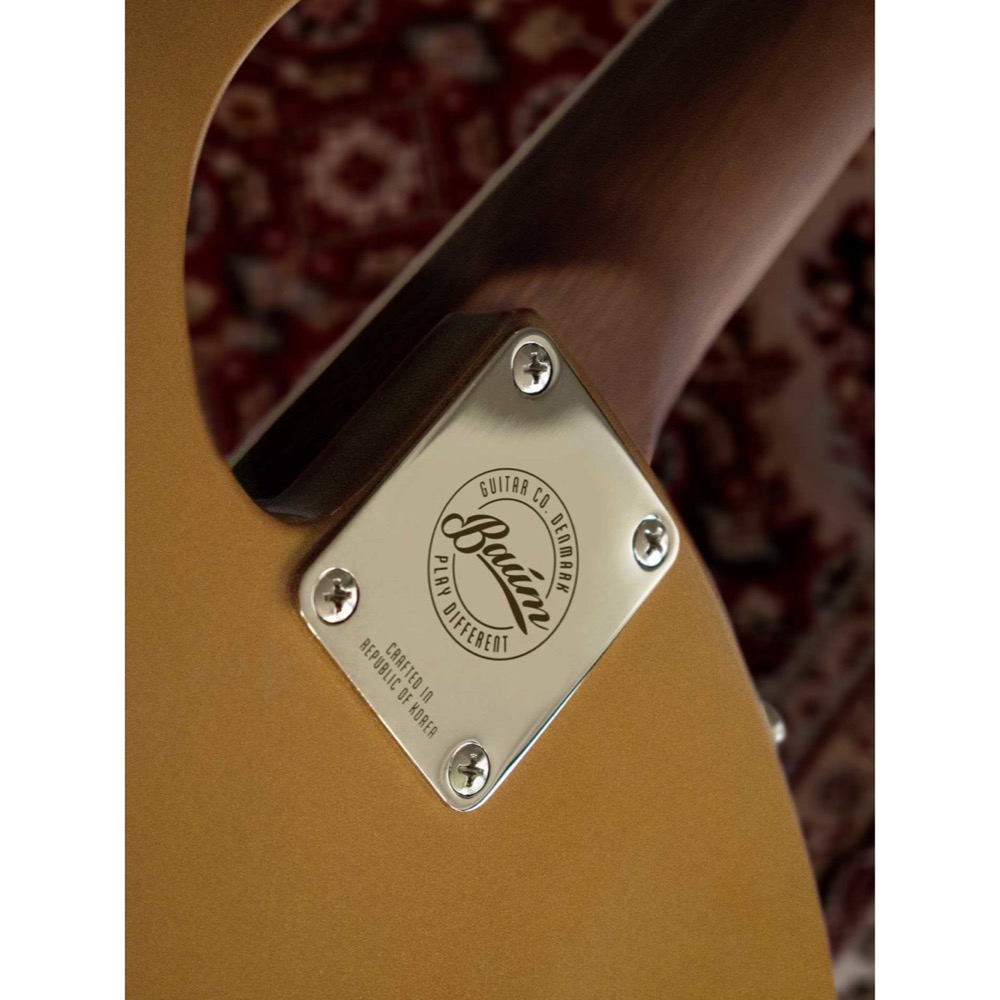 Baum Guitars Backwing Inca Gold エレキギター ネックジョイント画像