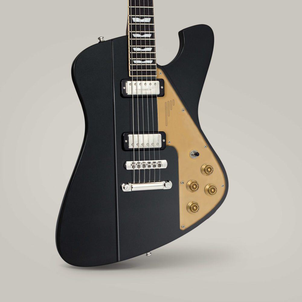 Baum Guitars Backwing Limited Drop Pure Black エレキギター ボディアップ画像