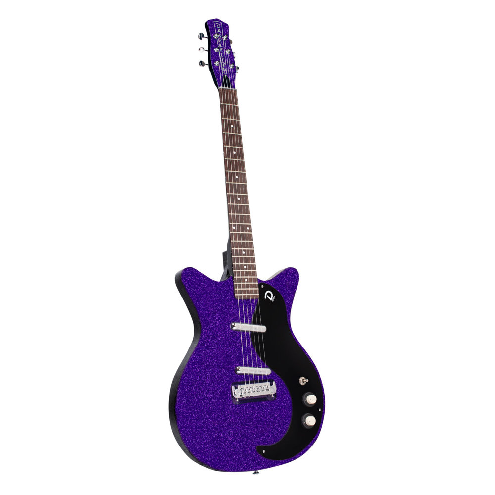 Danelectro Blackout 59 purple Metalflake エレキギター 全体画像