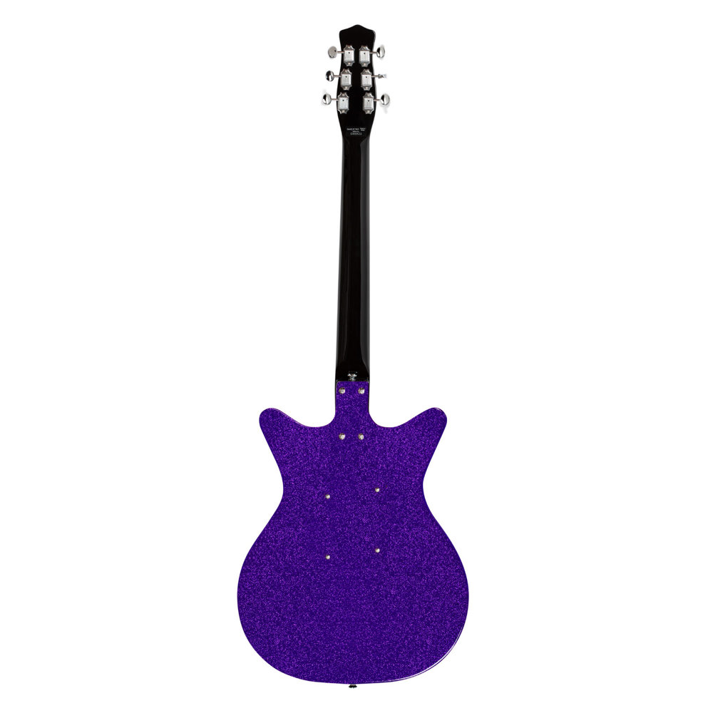 Danelectro Blackout 59 purple Metalflake エレキギター 背面全体画像