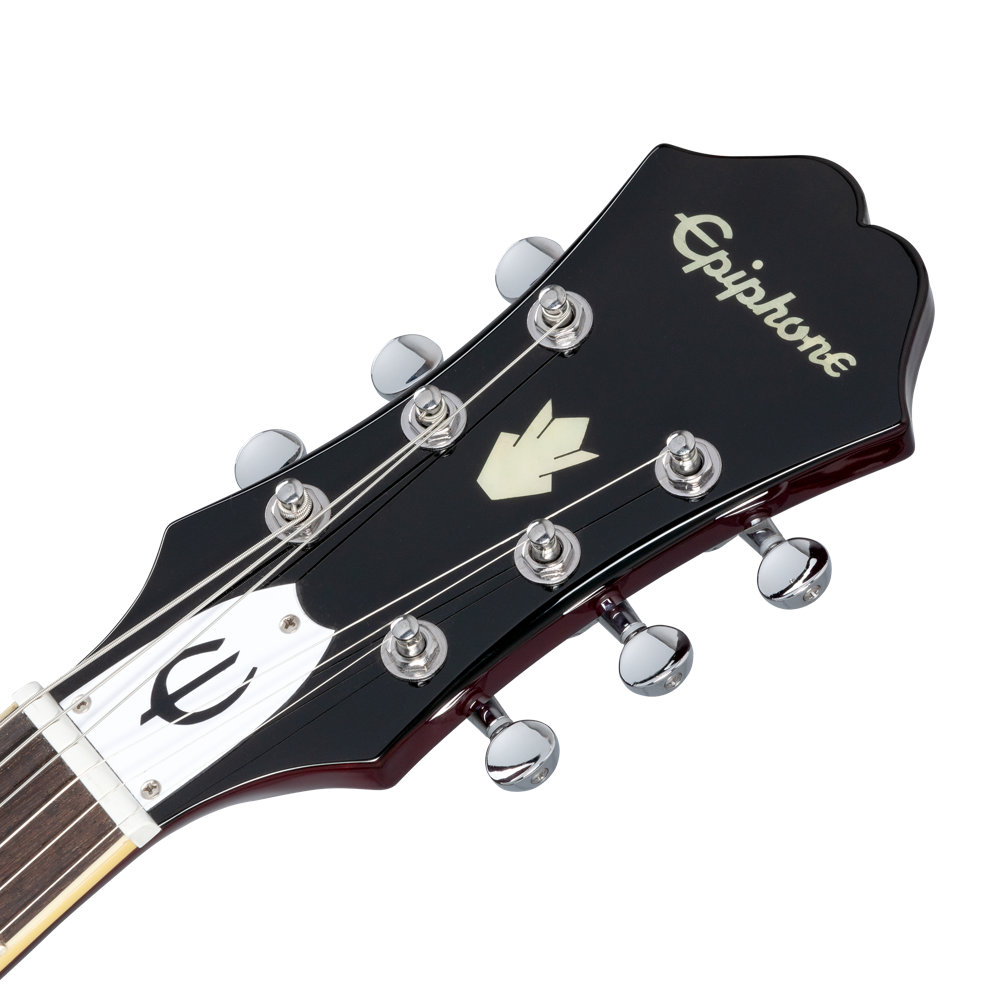 Epiphone Noel Gallagher Riviera Dark Wine Red エレキギター ヘッド画像