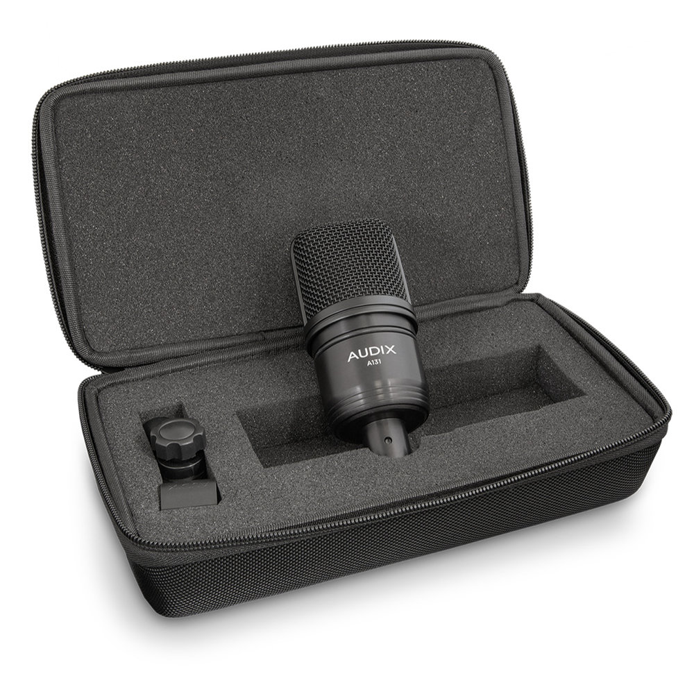 AUDIX A131 コンデンサーマイクロフォン A131本体、付属ケース、ホルダー画像