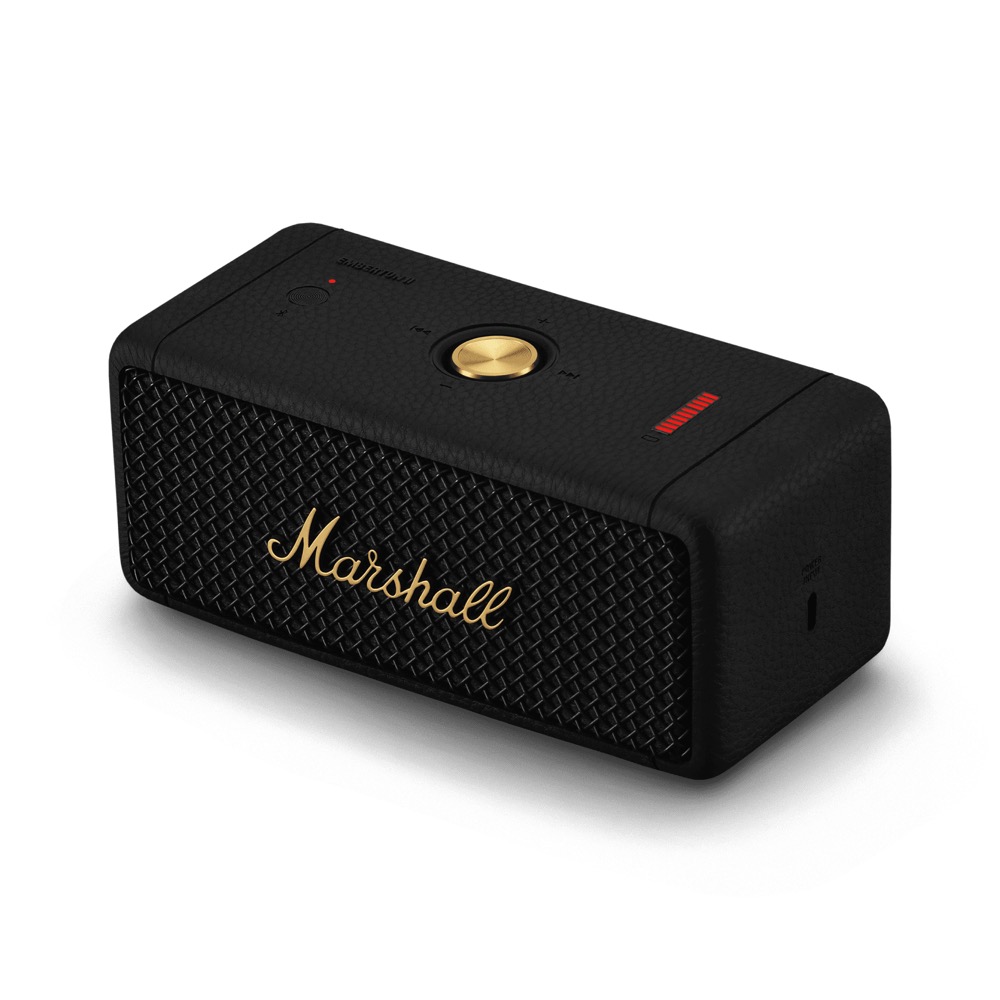 MARSHALL Emberton II Black and Brass Bluetooth ワイヤレススピーカー 詳細画像