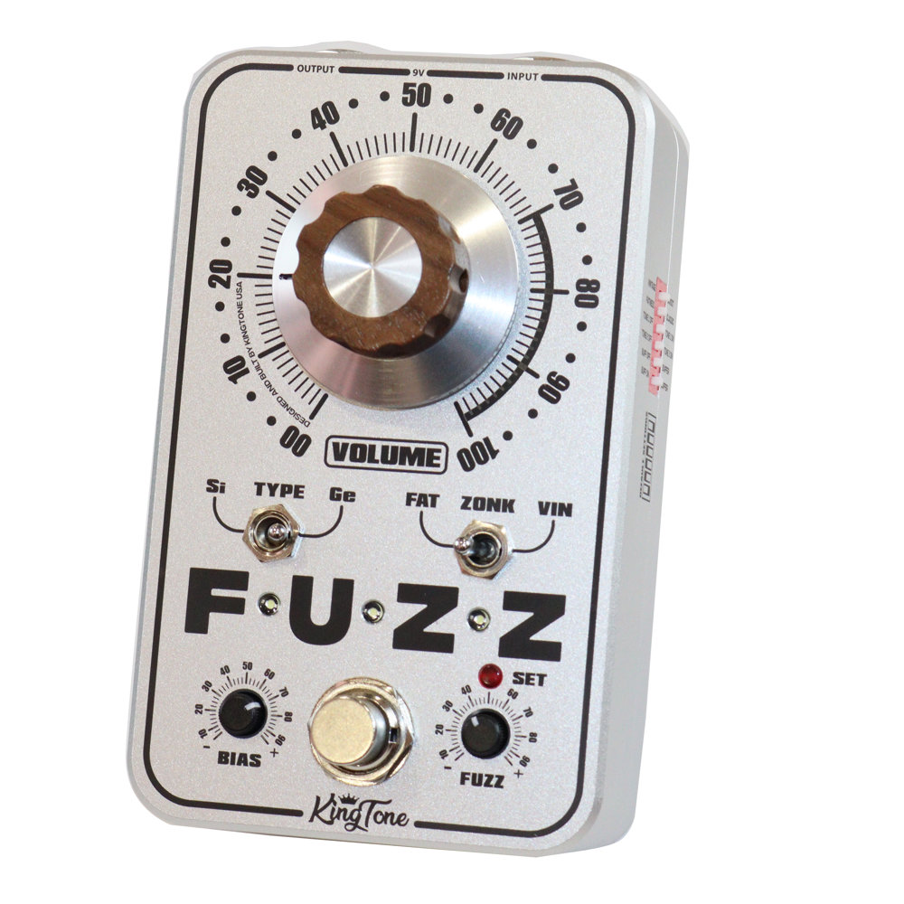 KING TONE GUITAR miniFUZZ V2 Silver ギターエフェクター(キング