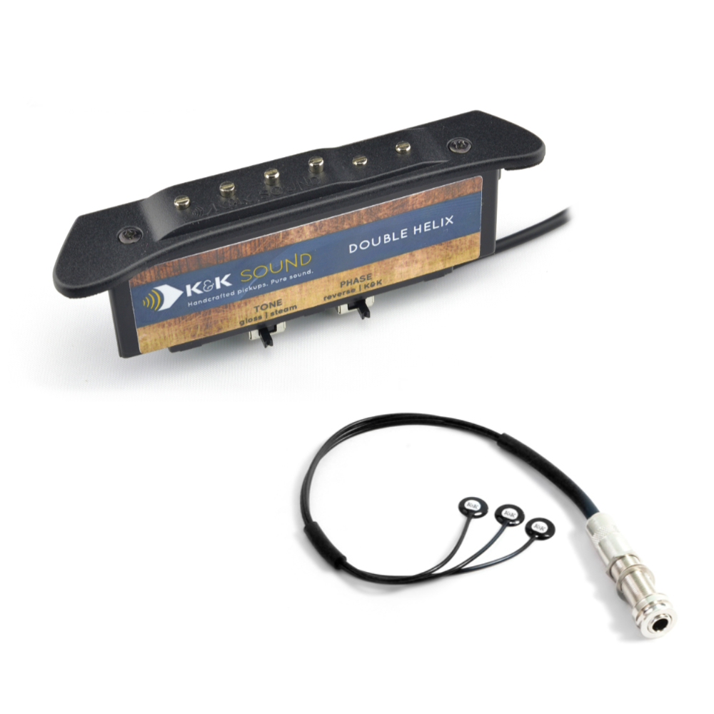 K&K Sound THE DOUBLE HELIX PureMini Set アコースティックギター用ピックアップ PureMiniセット