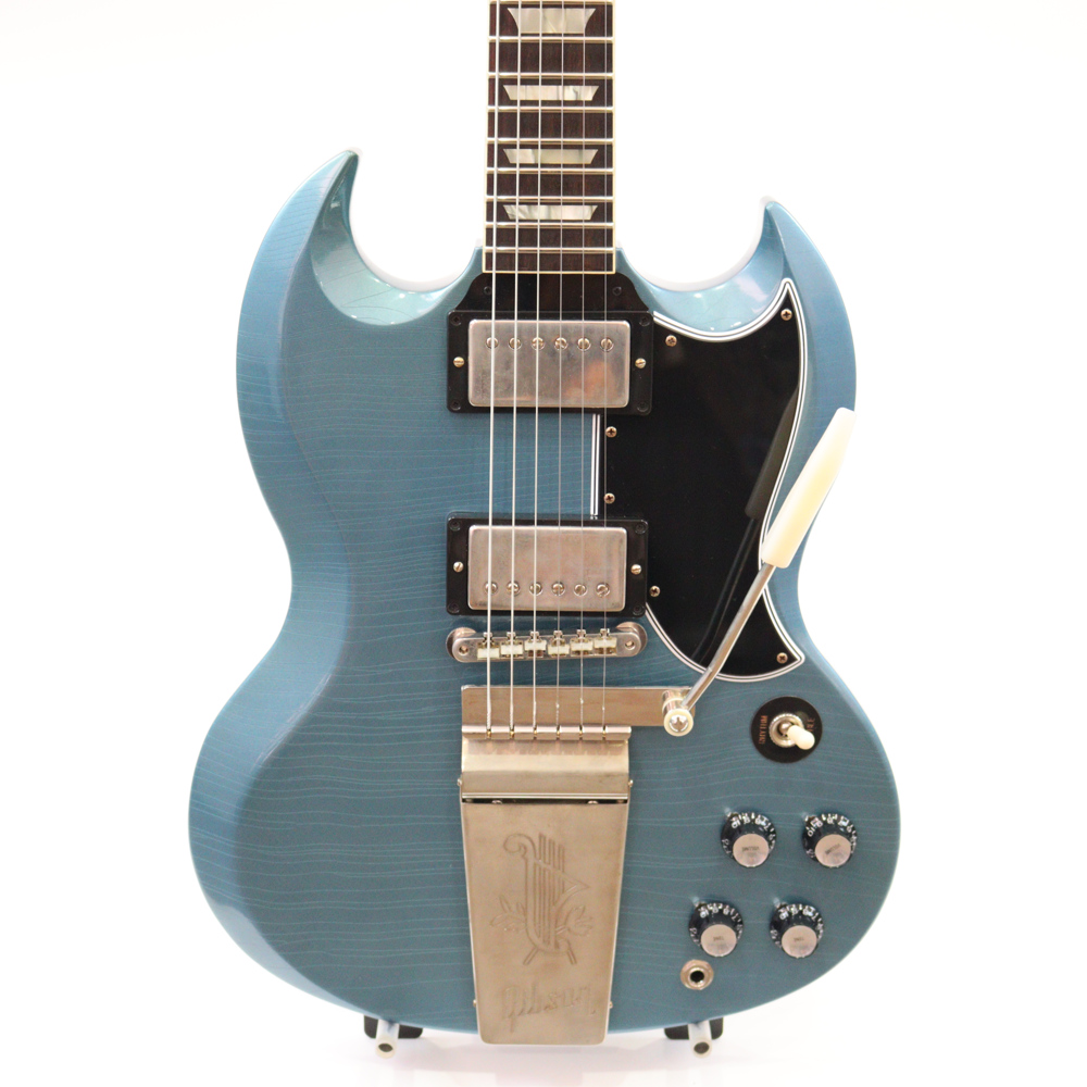 Gibson Custom Shop Murphy Lab 1964 SG Standard With Maestro Vibrola Pelham Blue Ultra Light Aged エレキギター ボディ画像