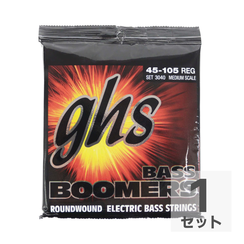 GHS 3040 Medium Scale Bass Boomers REGULAR 045-105 エレキベース弦