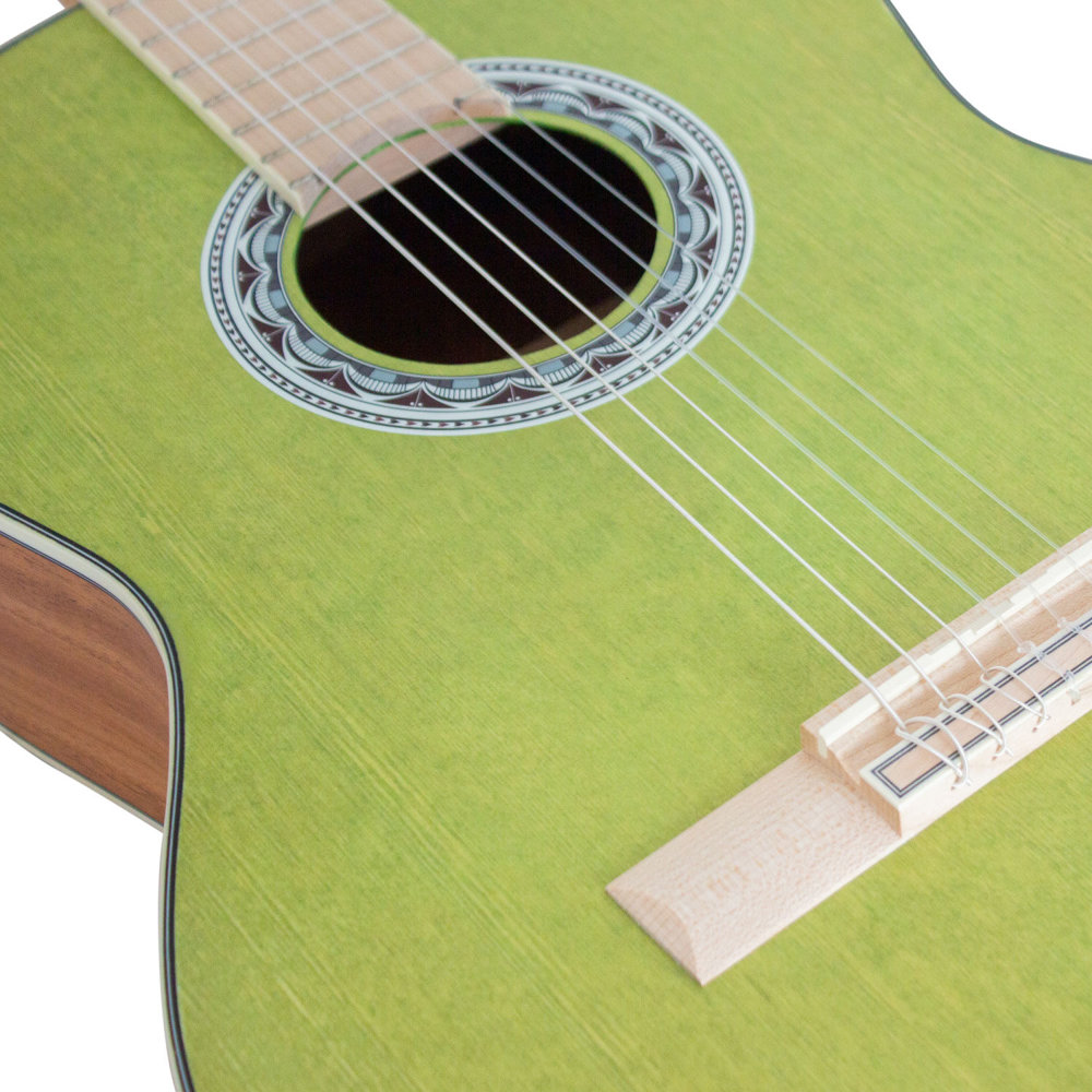 Valencia VC354H GN 4/4 クラシックギター トップ画像