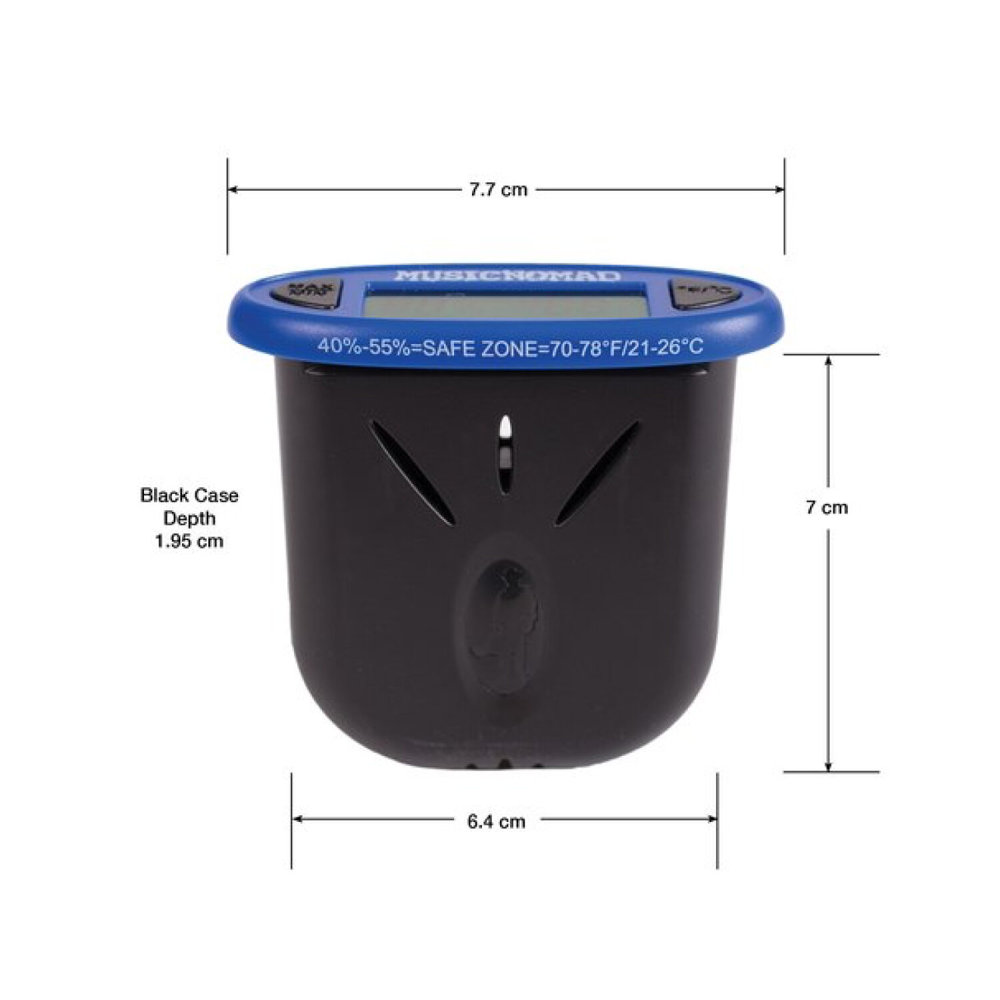 MUSIC NOMAD MN305 デジタル温湿度計 サイズ画像