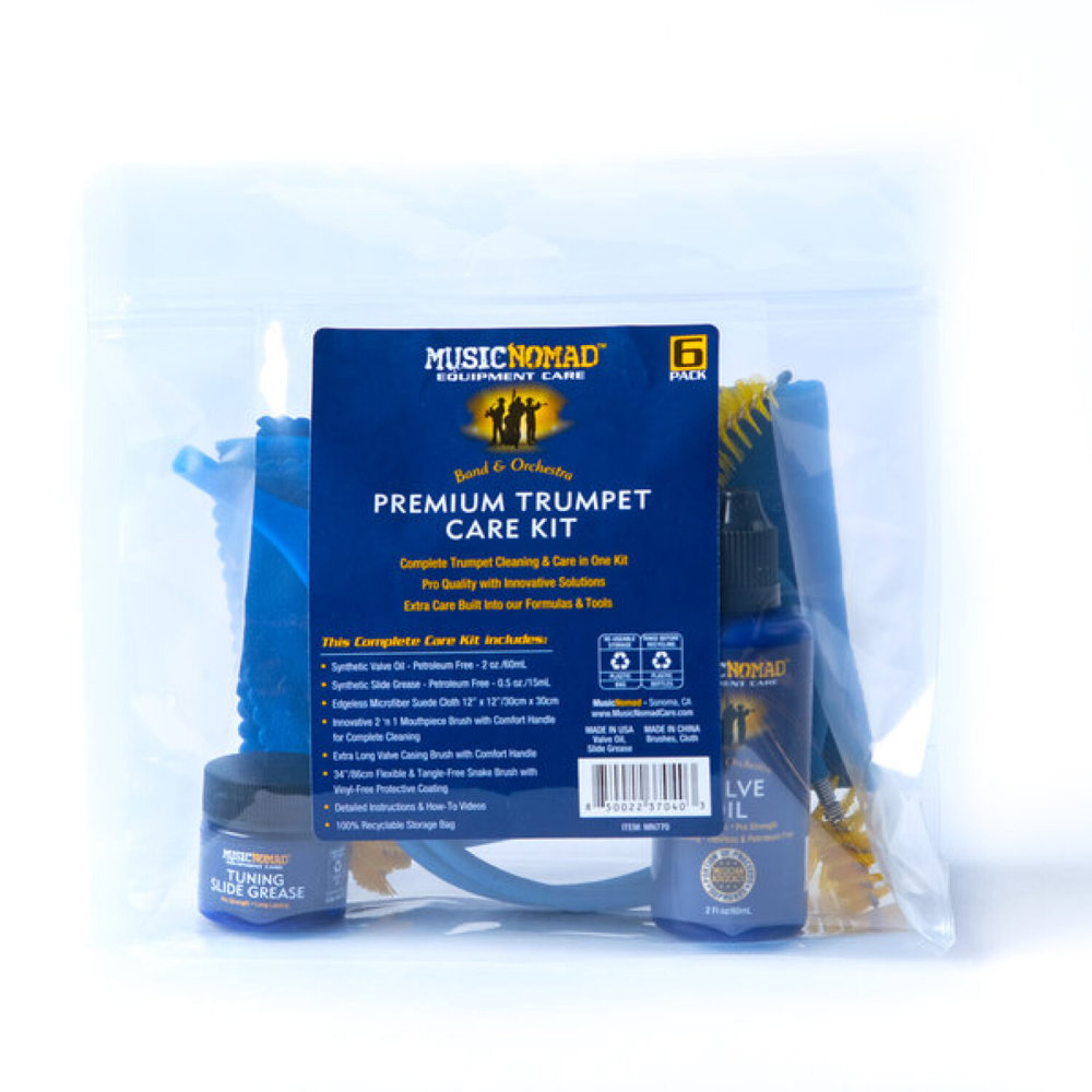 MUSIC NOMAD MN770 Premium Trumpet Care Kit トランペット用お手入れパーフェクトセット パッケージ画像