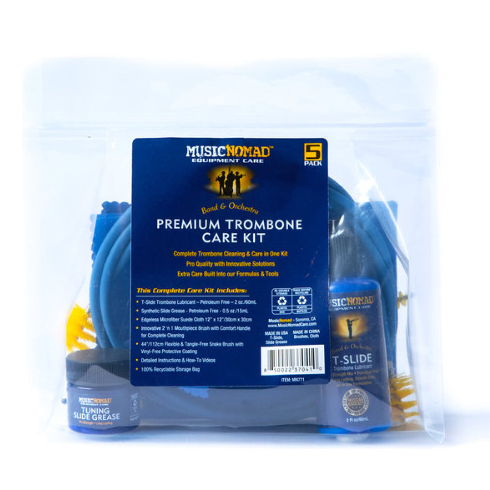 MUSIC NOMAD MN771 Premium Trombone Care Kit トロンボーン用お手入れパーフェクトセット パッケージ画像