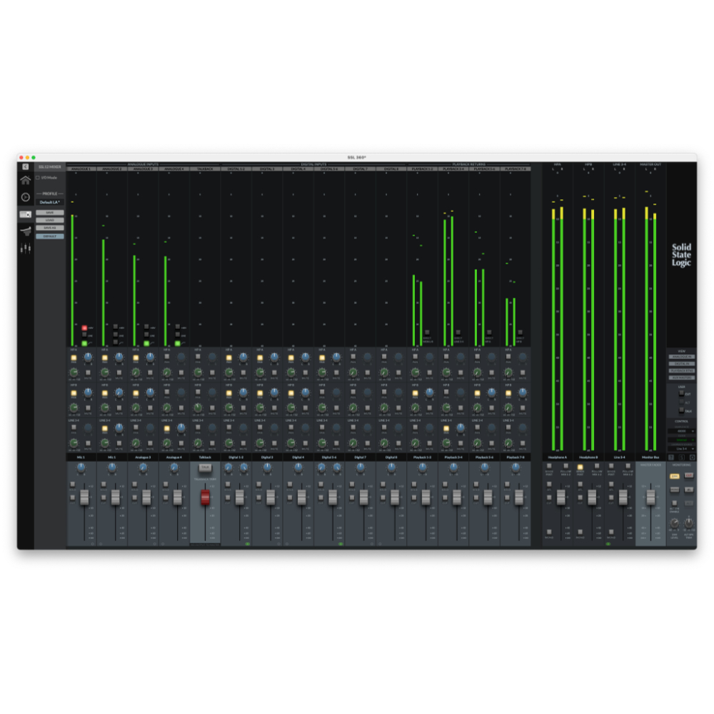 Solid State Logic SSL12 12in/8out USBオーディオインターフェイス SSL360ソフトウェア