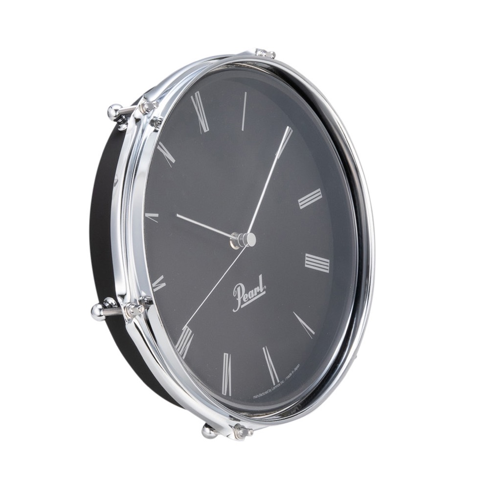 Pearl POG-CLOCK #B Drum Style Clock ブラック 掛け時計 詳細画像
