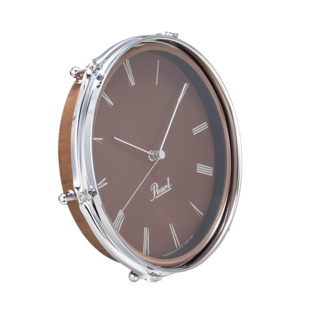 Pearl POG-CLOCK #BR Drum Style Clock ブラウン 掛け時計 詳細画像