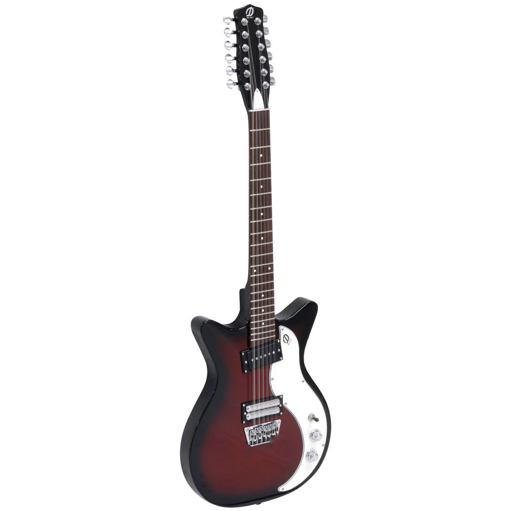 Danelectro 59X12 RED BURST 12弦エレキギター トップ、サイド画像