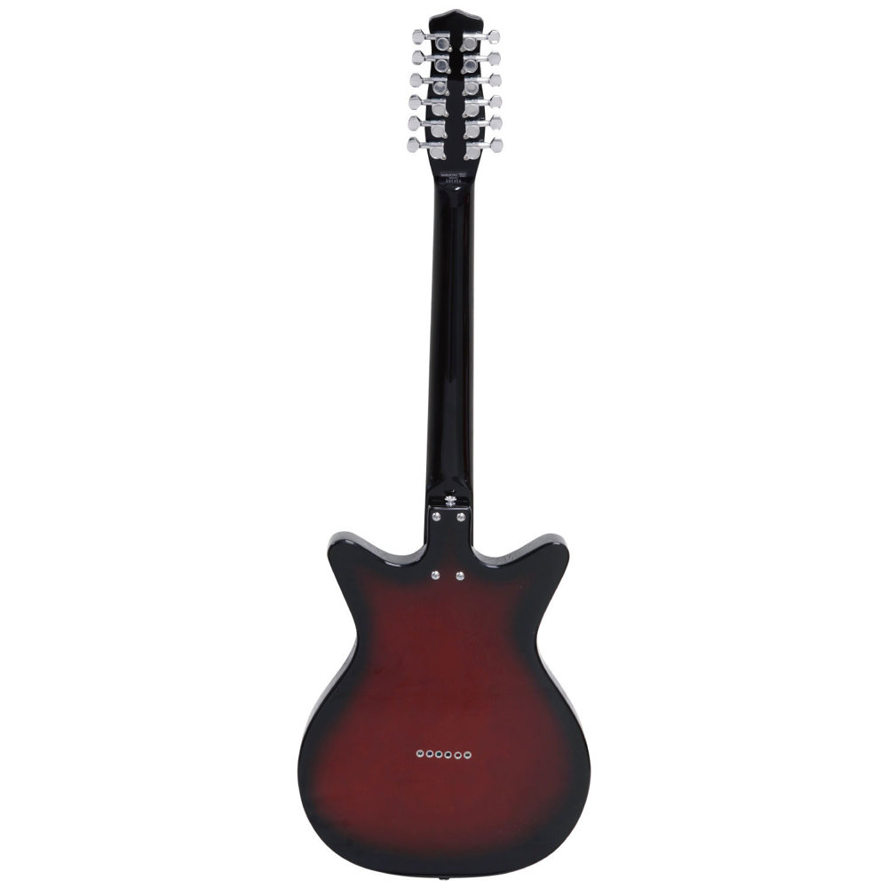 Danelectro 59X12 RED BURST 12弦エレキギター ボディバック画像