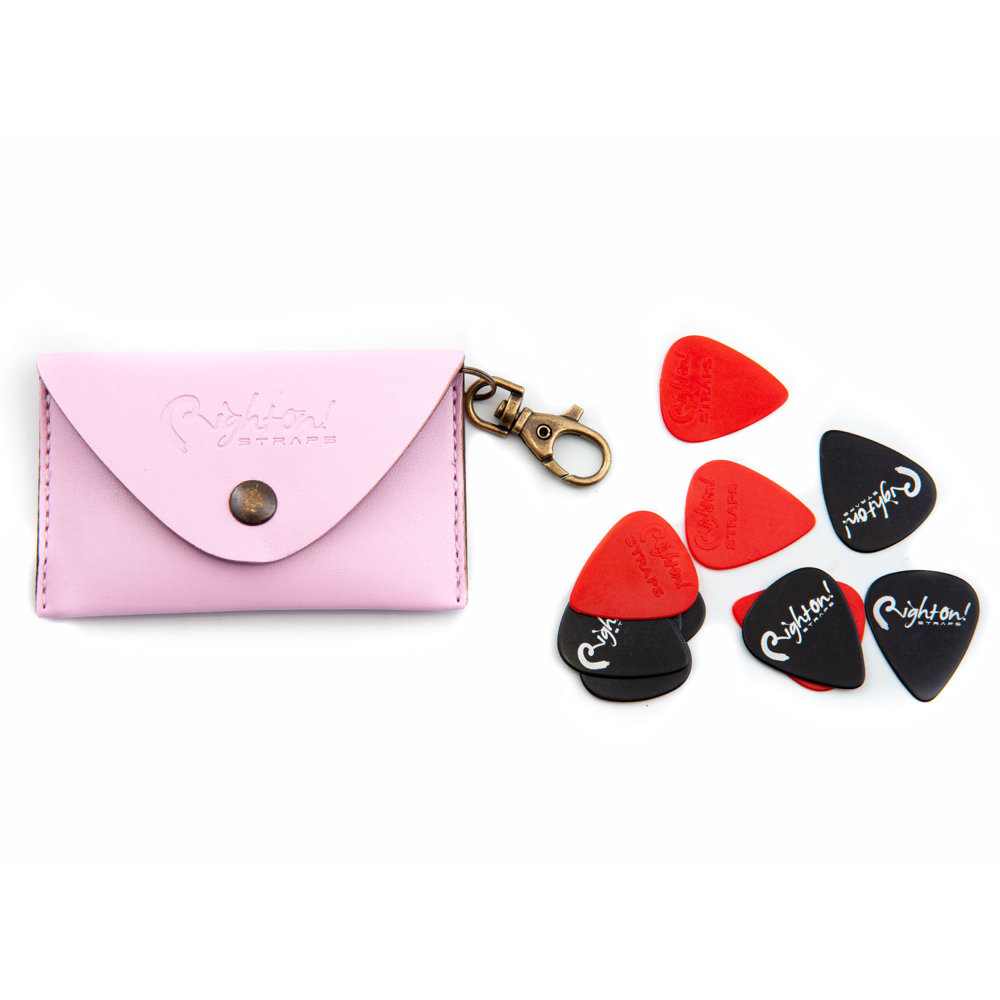 RightOn! STRAPS BIG PICK POUCH PLAIN Pink マルチポーチ ピック、ポーチ画像