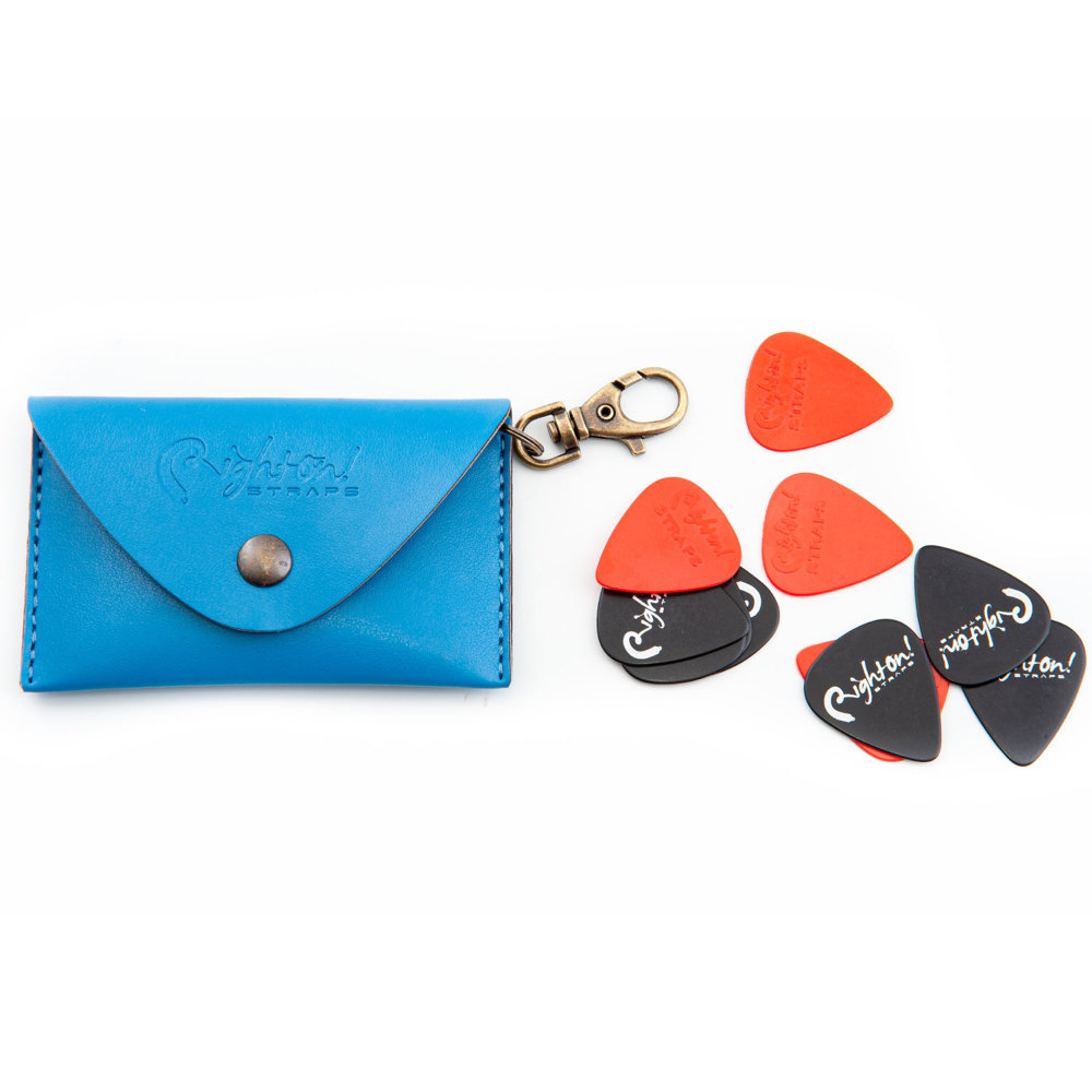 RightOn! STRAPS BIG PICK POUCH PLAIN Blue マルチポーチ ポーチ、ピック画像