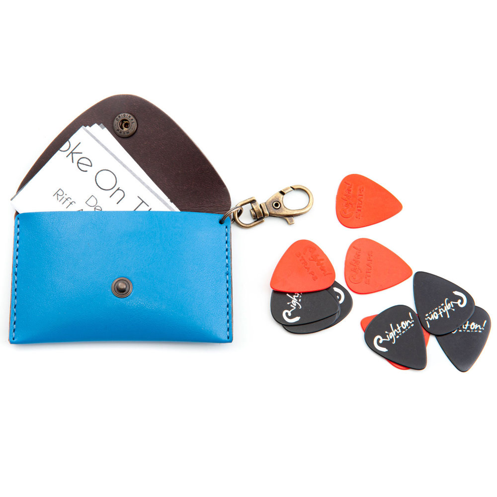 RightOn! STRAPS BIG PICK POUCH PLAIN Blue マルチポーチ ポーチ、ピック、譜面の画像