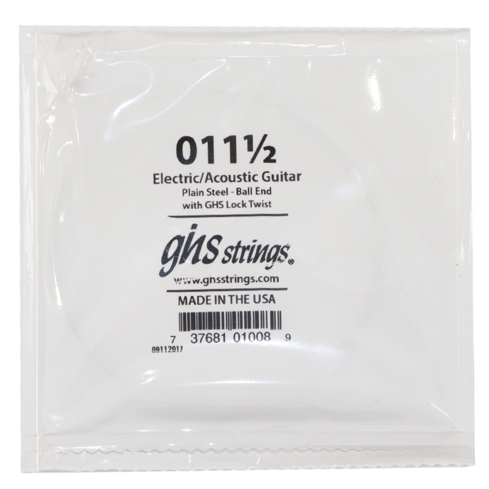 GHS 011 1/2 Singles Plain Steel Strings .0115 ギター用 バラ弦