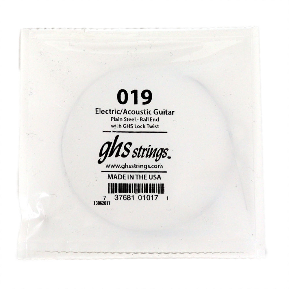 GHS 019 Singles Plain Steel Strings .019 ギター用 バラ弦