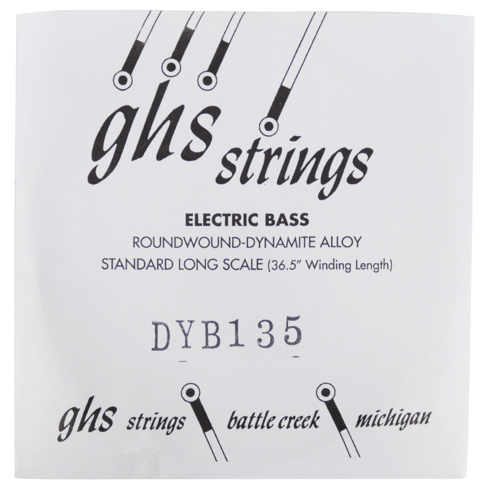 GHS DYB135 Singles Bass Boomers ROUNDWOUND .135 エレキベース用 バラ弦