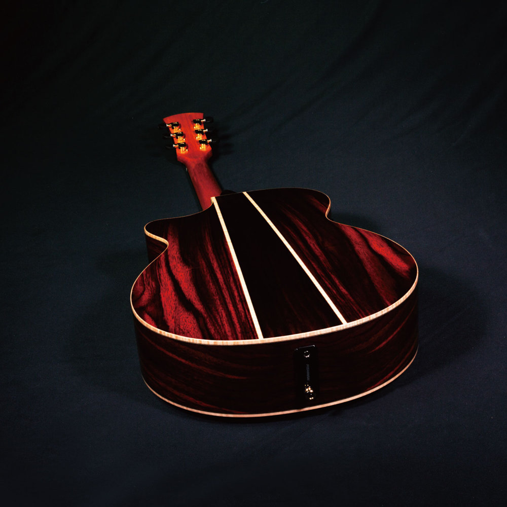 Faith FVHG3 エレクトリックアコースティックギター ボディエンド、バック画像