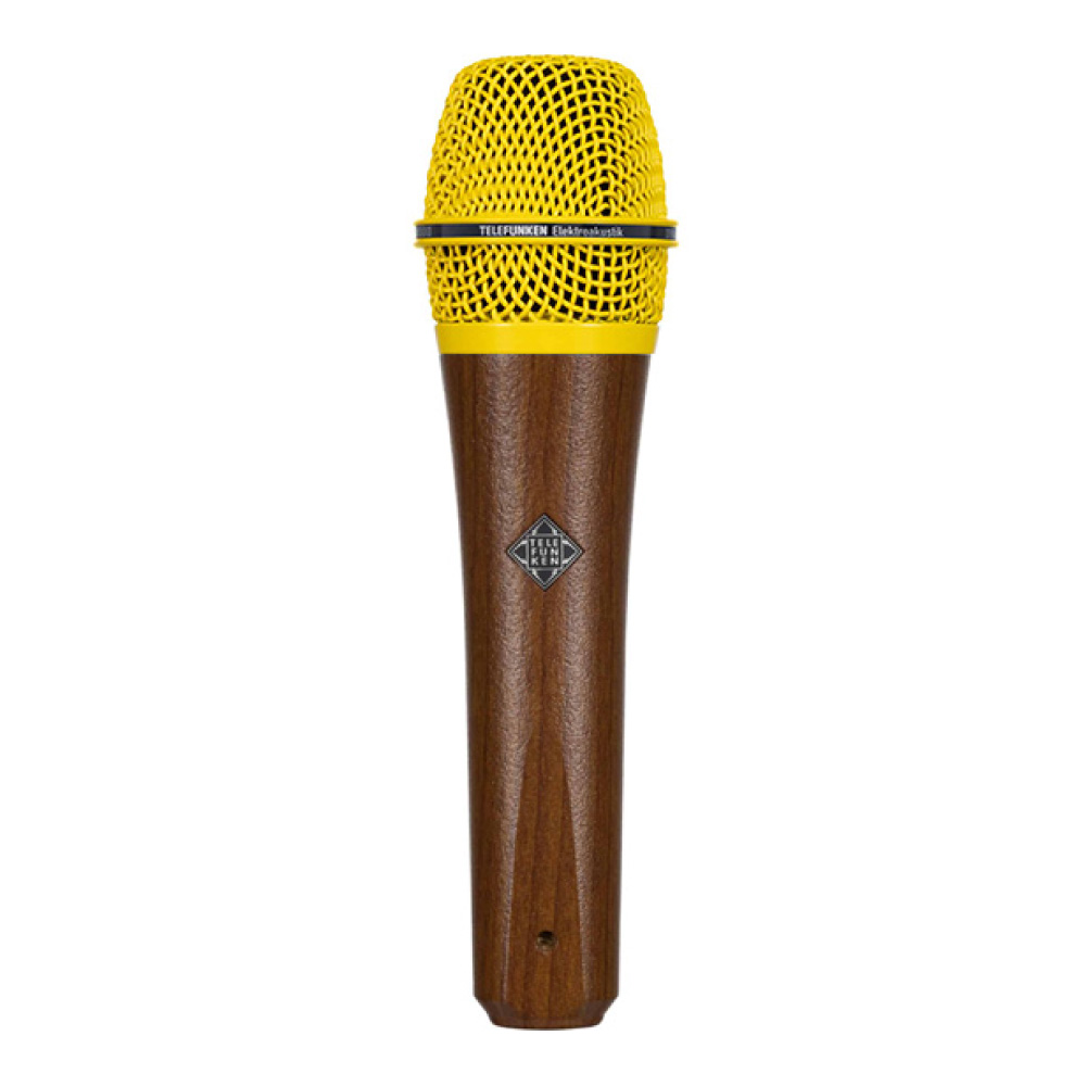 TELEFUNKEN M80 Custom Shop ダークウッド/イエロー ダイナミックマイク