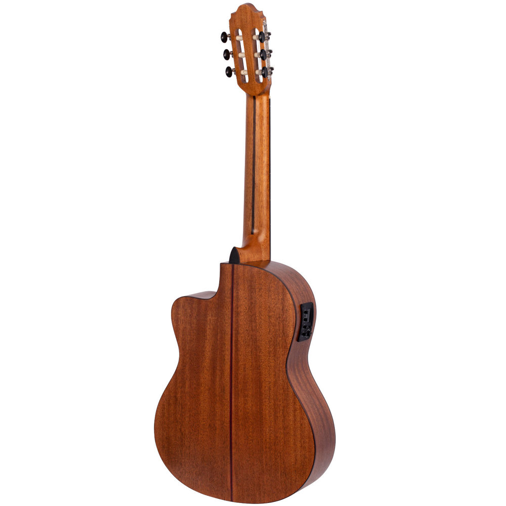 Valencia VC704CE 4/4サイズ エレクトリッククラシックギター アングル画像