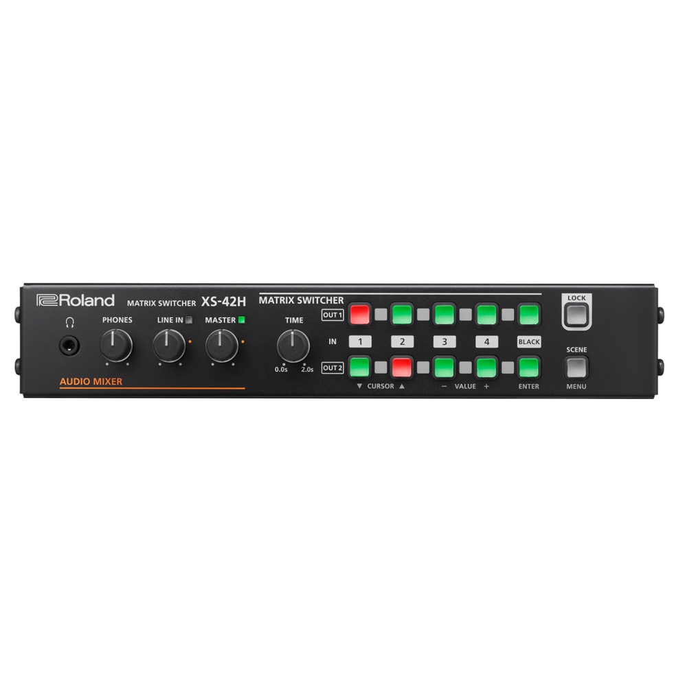 ROLAND XS-42H MATRIX SWITCHER 4入力2出力マルチフォーマットスイッチャー フロント画像