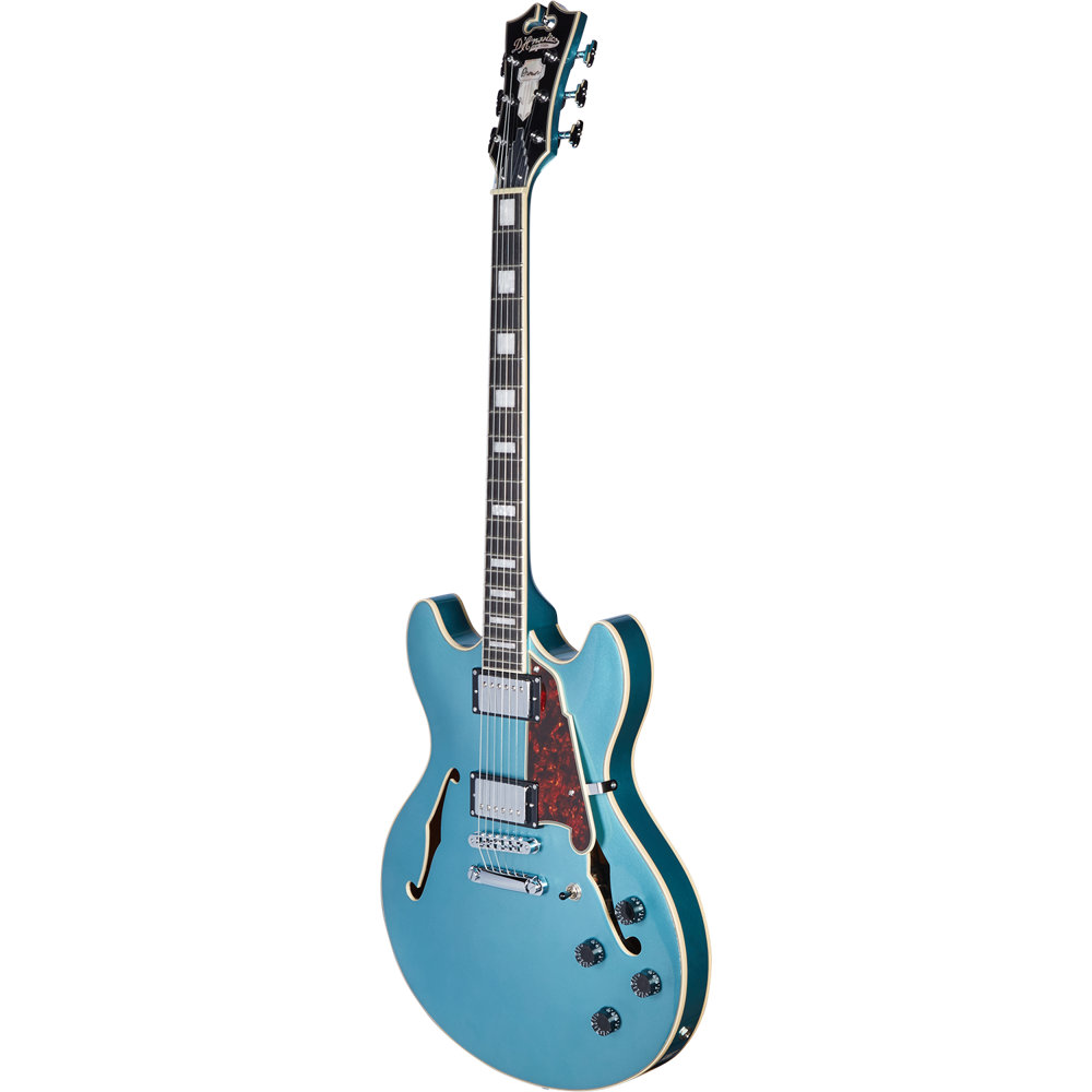 D’Angelico Premier DC Ocean Turquoise エレキギター トップ、サイド画像