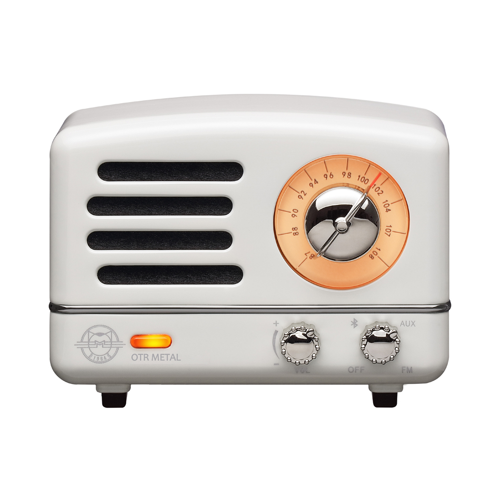 MUZEN MW-2AI WH OTR メタル Bluetooth スピーカー ホワイト FMラジオ機能付き