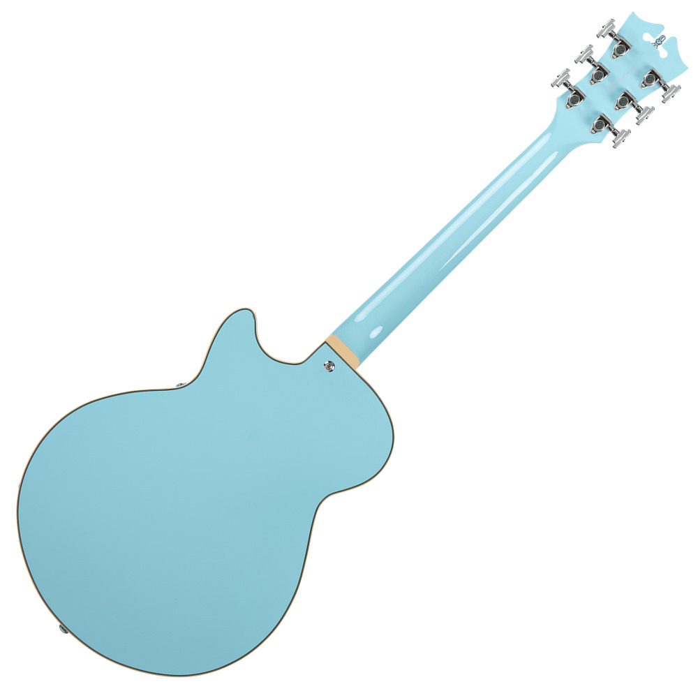 D’Angelico Premier SS Sky Blue セミアコースティックギター セミアコースティックギター 裏面 画像