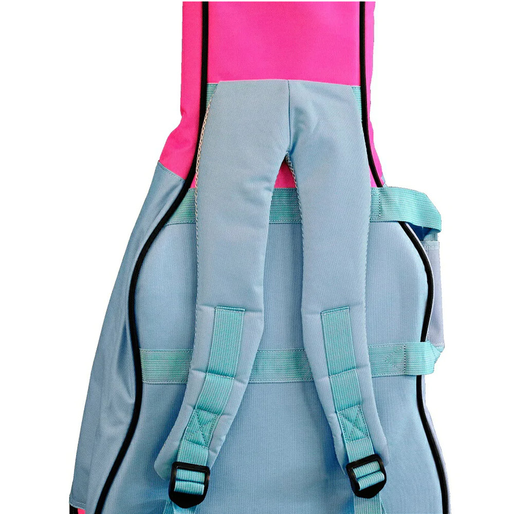 Kavaborg HOBG50F Acoustic Guitar Case Pink OOO/コンサートサイズ向けアコースティックギター用ソフトケース ショルダーストラップ画像