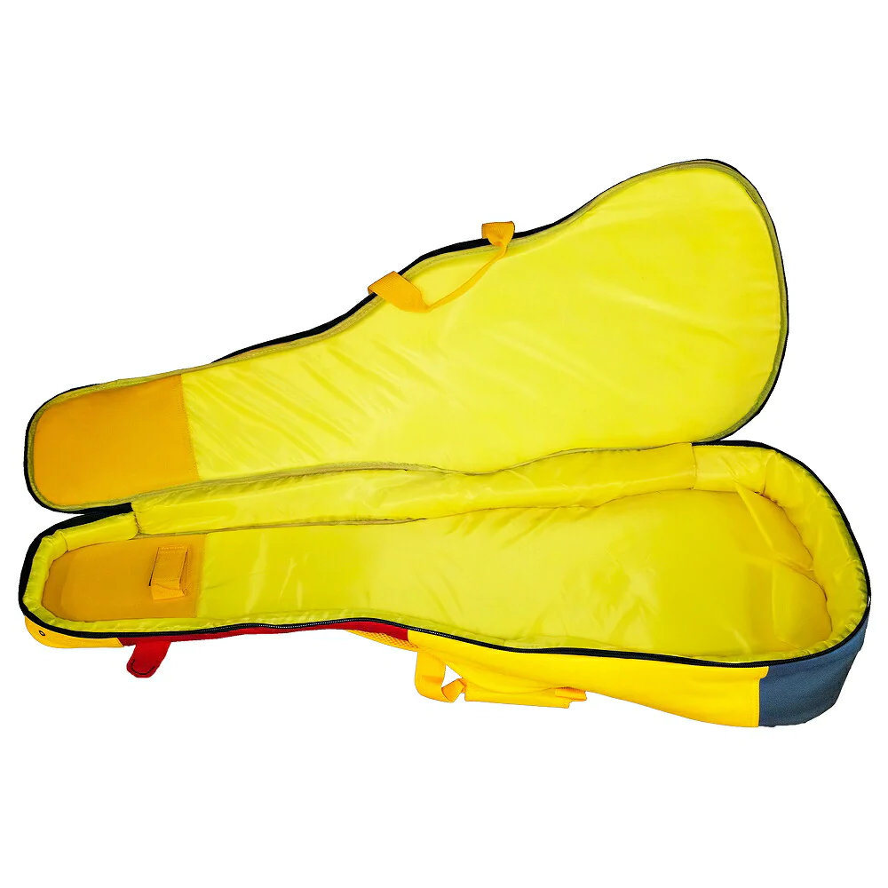 Kavaborg HOBG50F Acoustic Guitar Case Yellow OOO/コンサートサイズ向けアコースティックギター用ソフトケース ケース内側画像