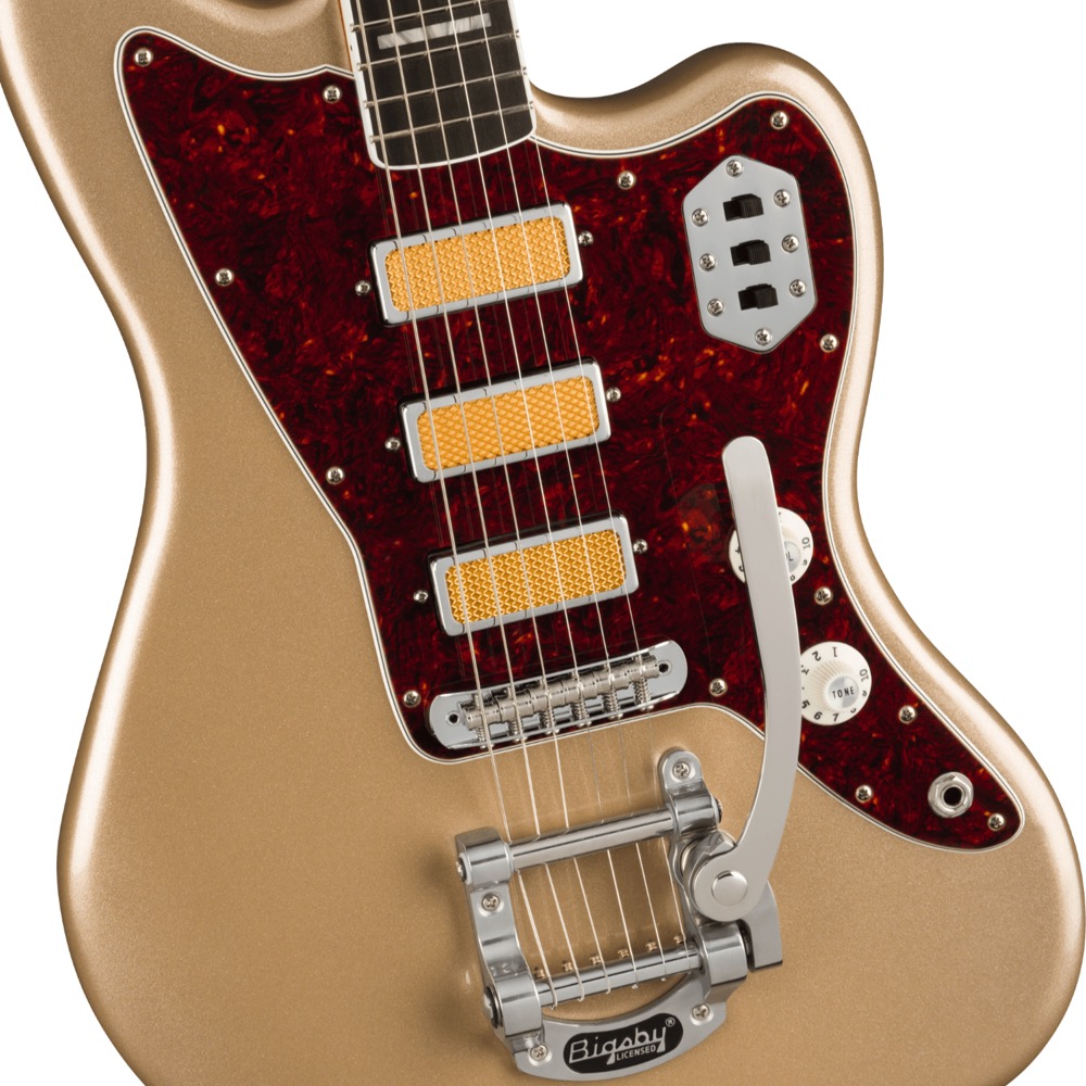 Fender Gold Foil Jazzmaster EB Shoreline Gold エレキギター ボディ画像