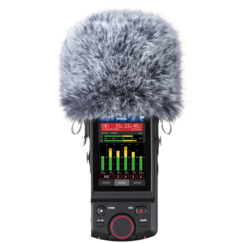 TASCAM WS-86 Portacapture / DRシリーズ用ウィンドスクリーン 取付イメージ画像