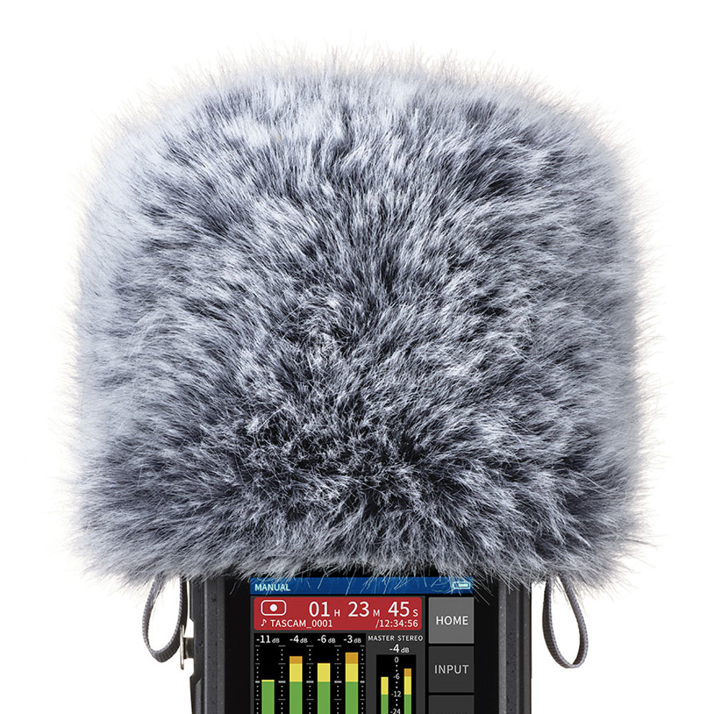 TASCAM WS-86 Portacapture / DRシリーズ用ウィンドスクリーン 取付イメージ画像