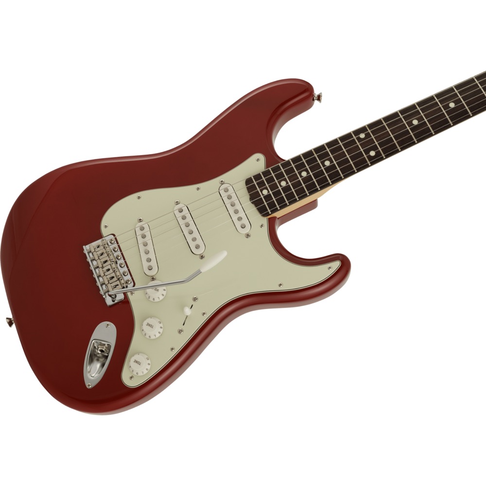 Fender 2023 Collection MIJ Traditional 60s Stratocaster RW AGED DKR エレキギター 斜めアングル画像