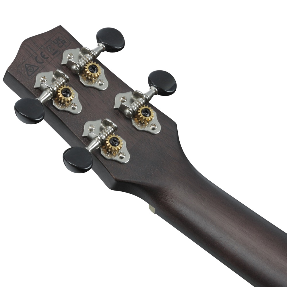 IBANEZ UEW12E-BIF エレクトリックウクレレ Black Ice Flat ヘッドバック画像