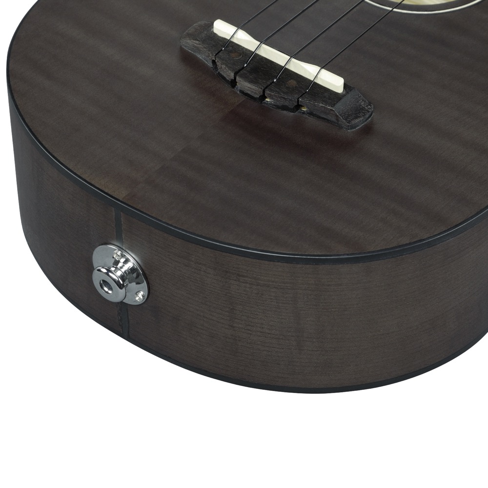 IBANEZ UEW12E-BIF エレクトリックウクレレ Black Ice Flat エンドピン画像