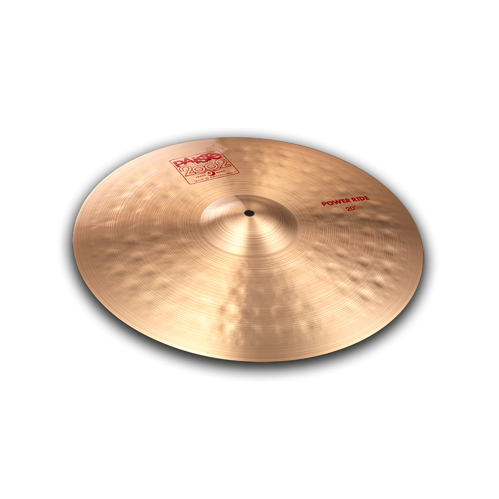 PAISTE 2002 Power Ride 20" ライドシンバル 本体画像 斜め