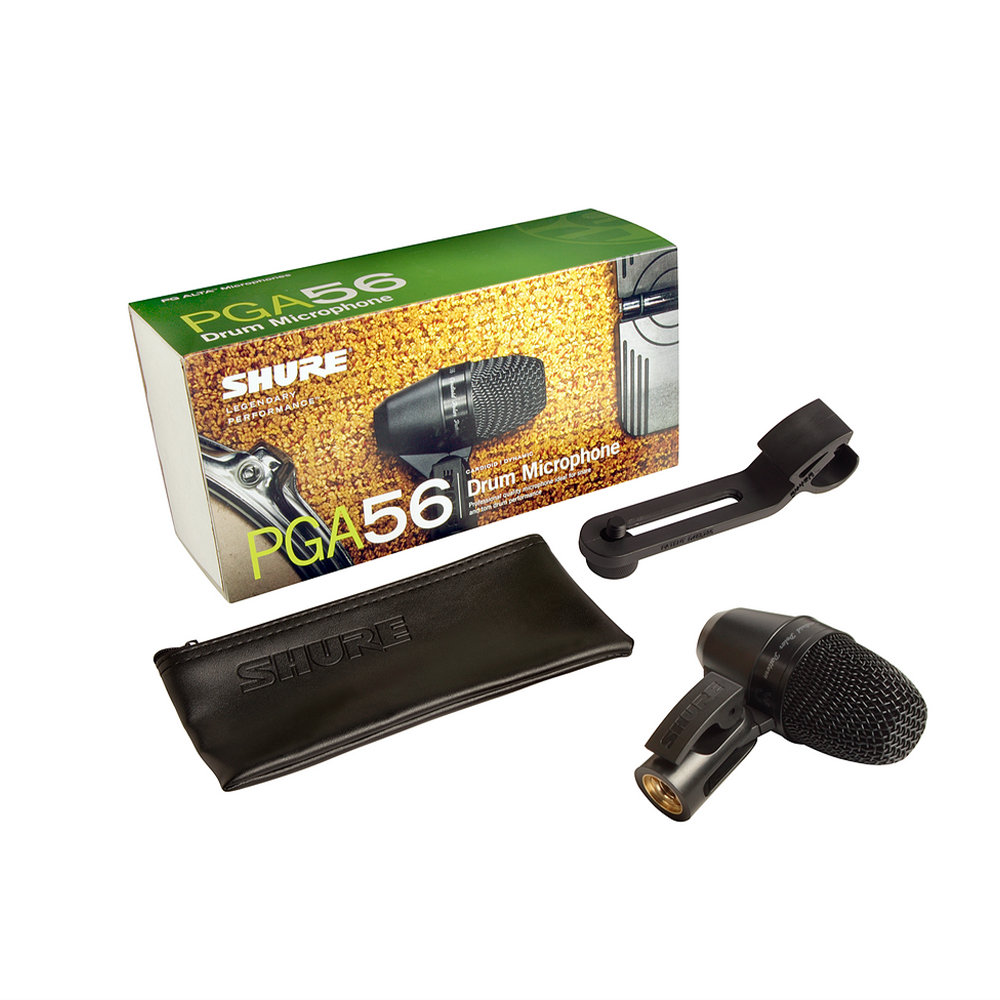 SHURE PGA56-LC-J カーディオイド・ダイナミック・スネア/タム用マイクロホン 内容物画像