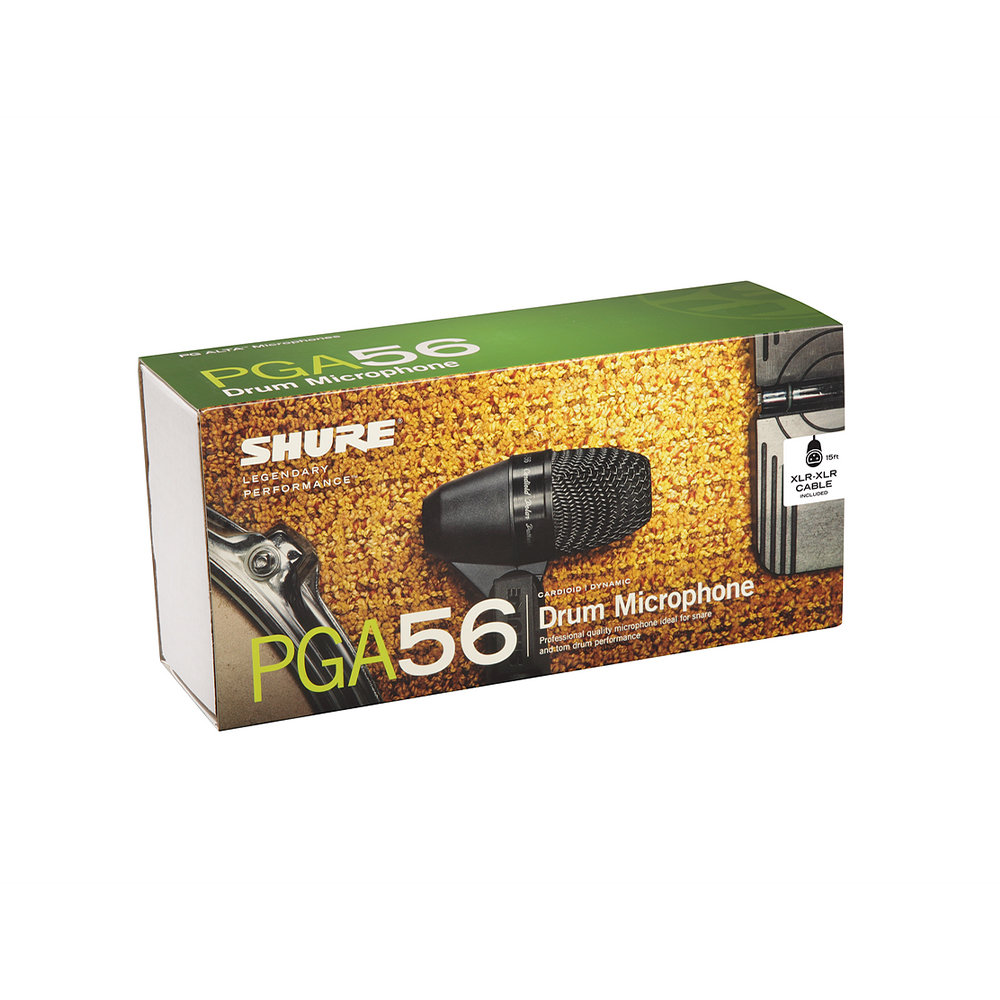 SHURE PGA56-XLR-J カーディオイド・ダイナミック・スネア/タム用マイクロホン パッケージ画像