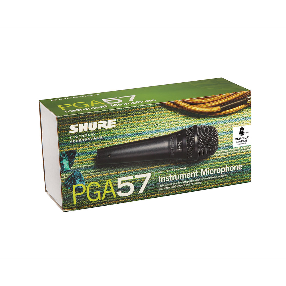SHURE PGA57-XLR-J カーディオイド・ダイナミック・楽器用マイクロホン パッケージ画像