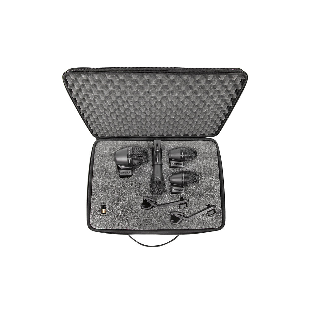 SHURE PGADRUMKIT4-J ドラム用マイクロホンキット 内容物画像