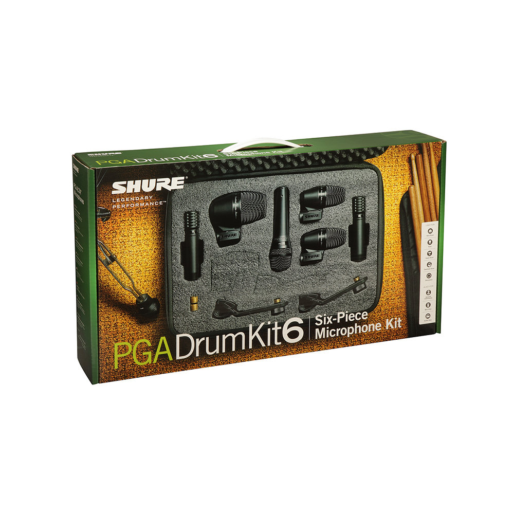 SHURE PGADRUMKIT6-J ドラム用マイクロホンキット パッケージ画像